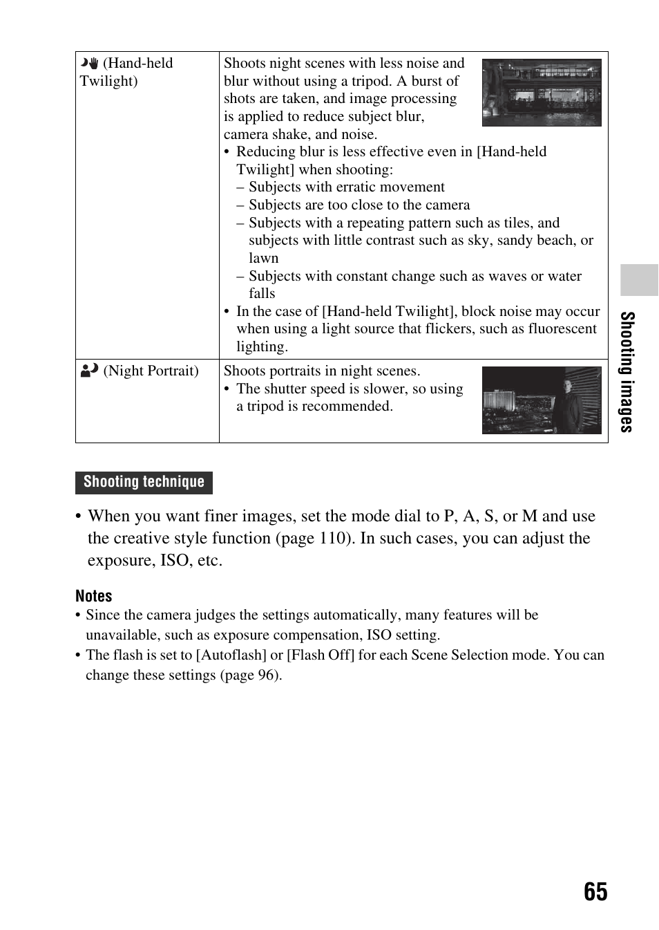 Sony a (alpha) SLT-A55VL User Manual | Page 65 / 203