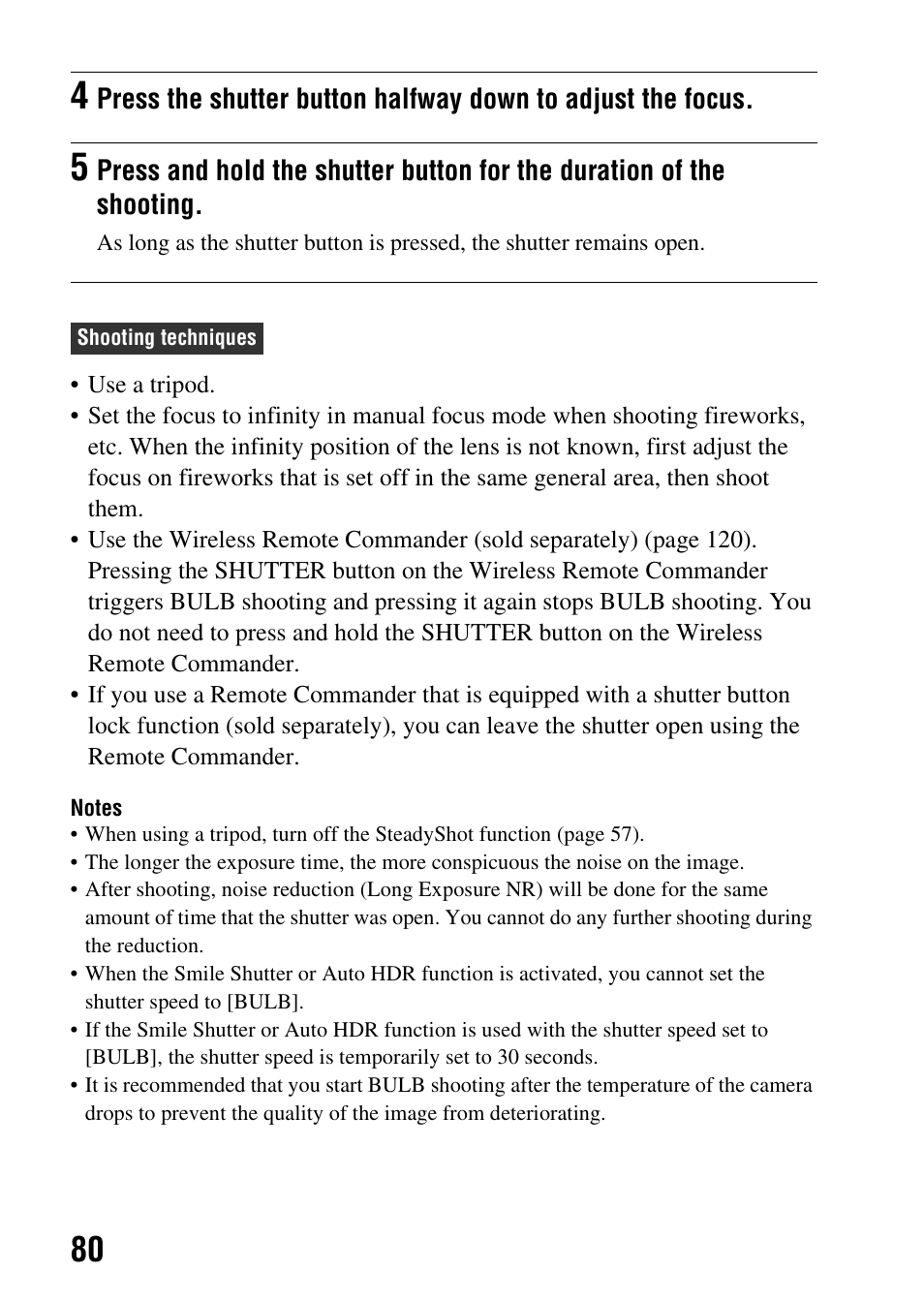 Sony a (alpha) SLT-A55VL User Manual | Page 80 / 203