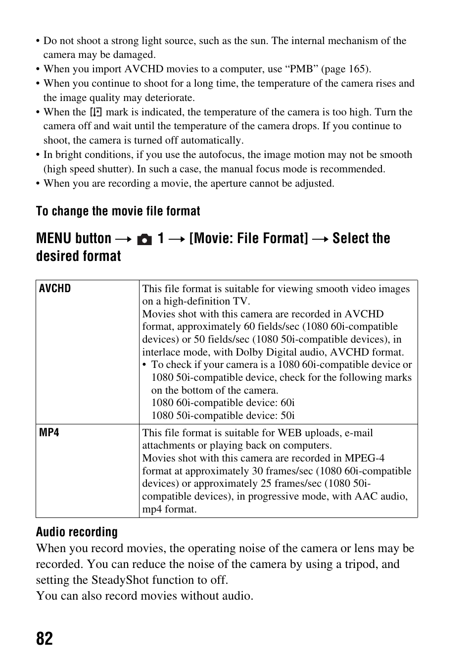 Es (82) | Sony a (alpha) SLT-A55VL User Manual | Page 82 / 203