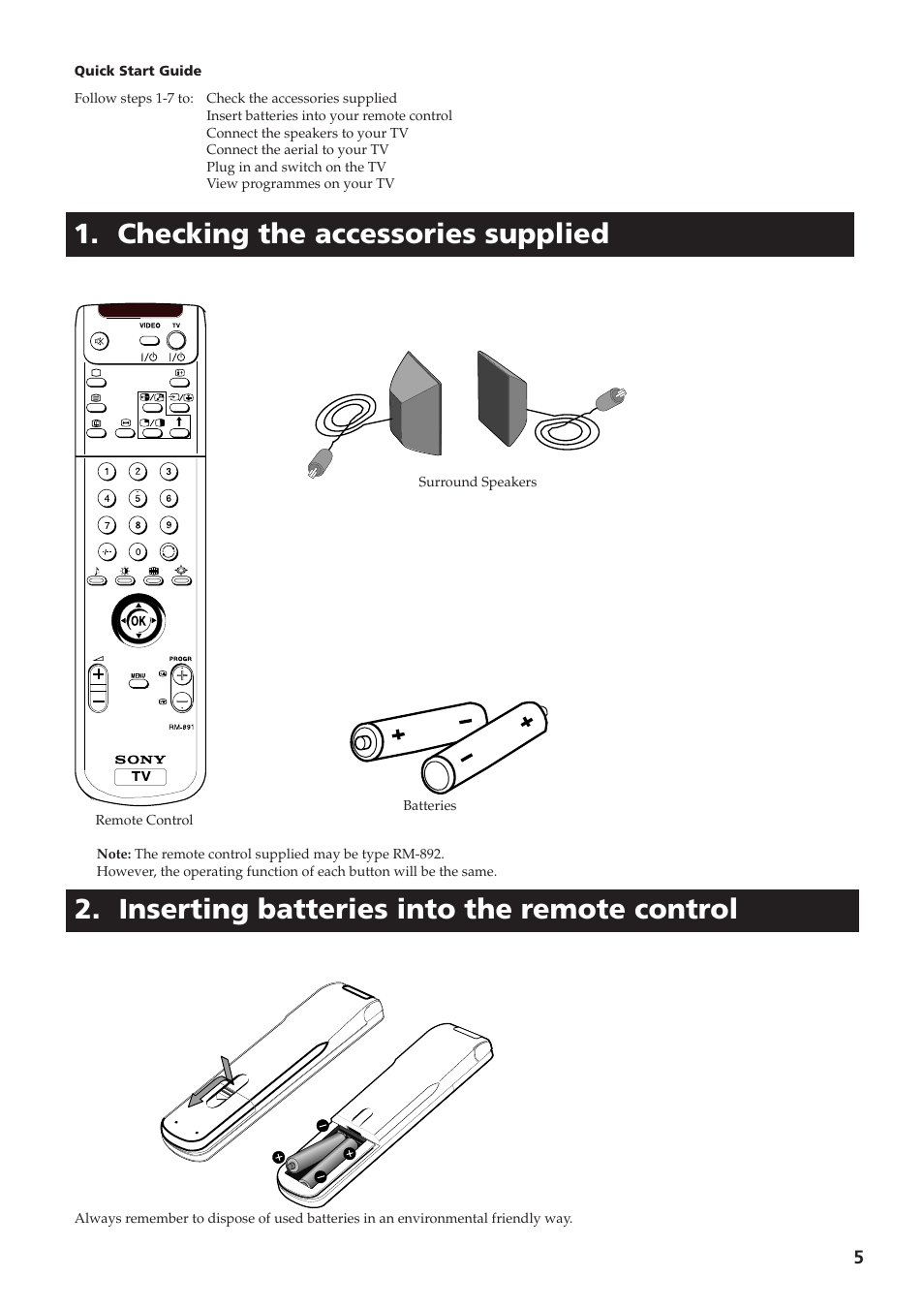 Sony KV-28DS65U User Manual | Page 7 / 38