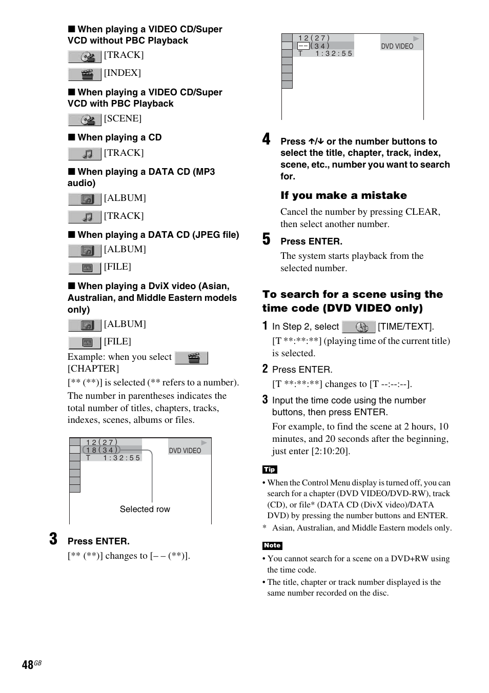 Sony DAV-DX150 User Manual | Page 48 / 100