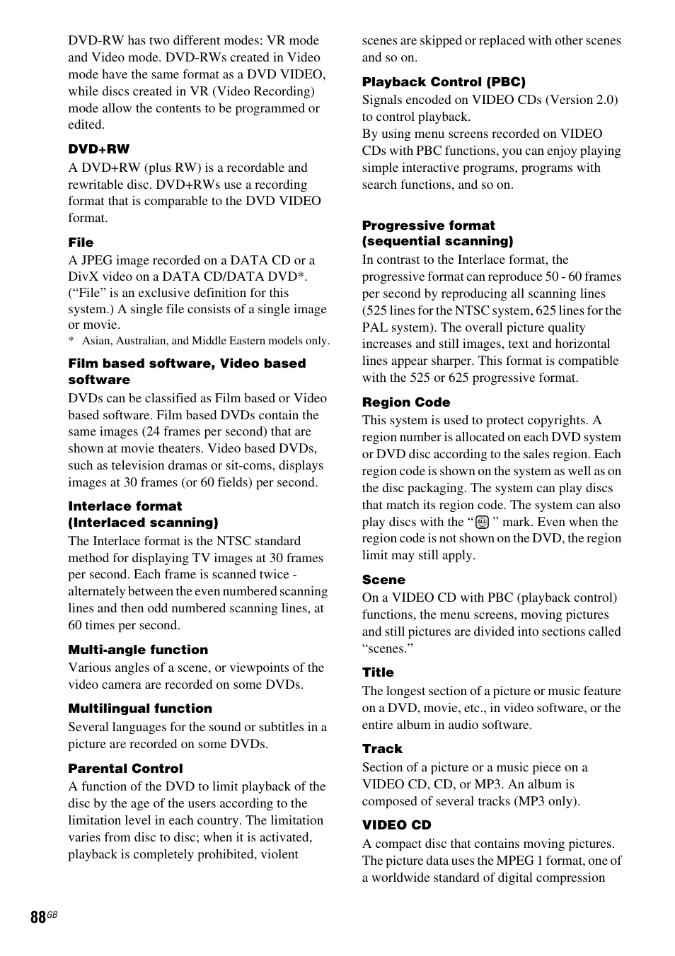 Sony DAV-DX150 User Manual | Page 88 / 100