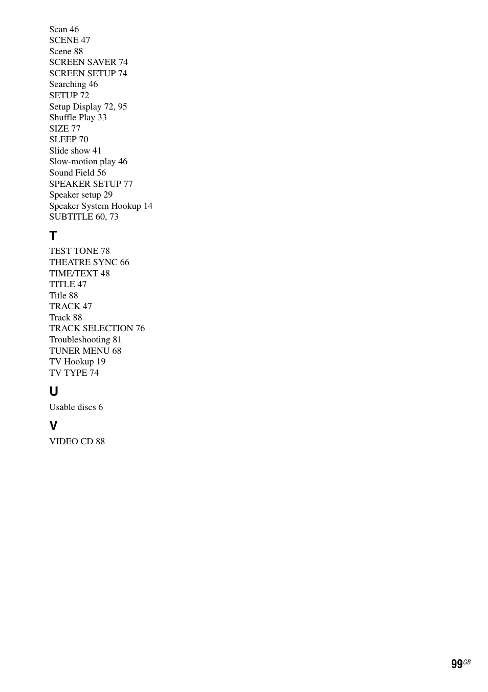 Sony DAV-DX150 User Manual | Page 99 / 100