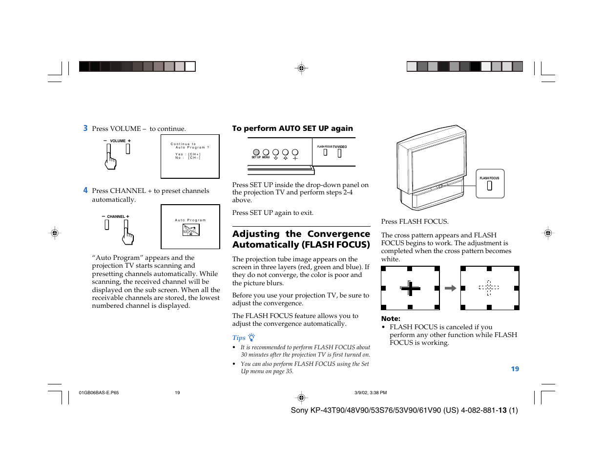 Sony KP-53S76 User Manual | Page 23 / 58