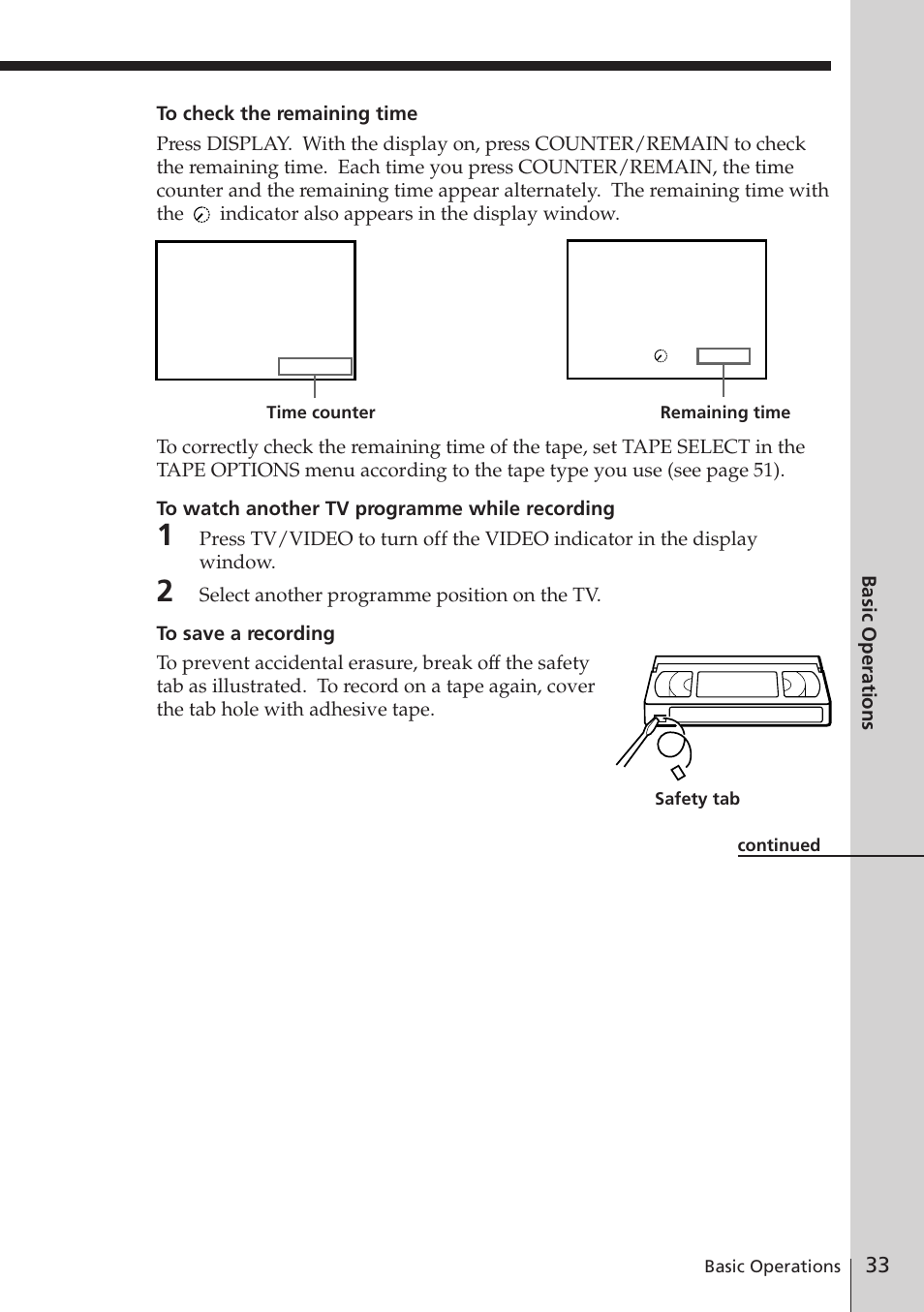 Sony SLV-E730EX/UX User Manual | Page 33 / 64