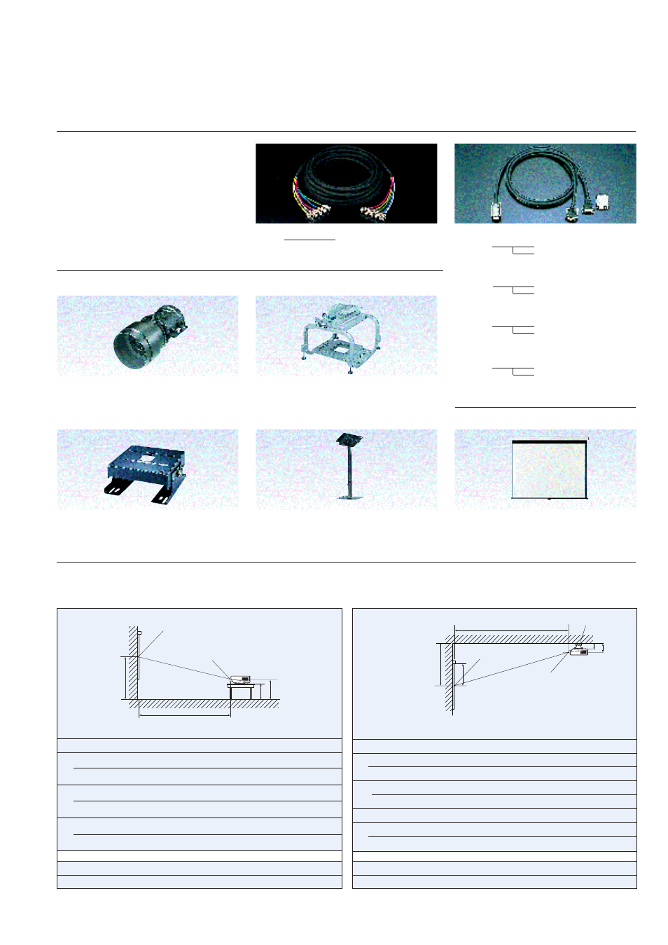 Stem flexibility, Installation examples, Sic series | Signal interface cable, Sic-10, Sic-21, Sic-22, Sic-30, Su-pj800, Vpll-fm100 | Sony V800QM User Manual | Page 7 / 8