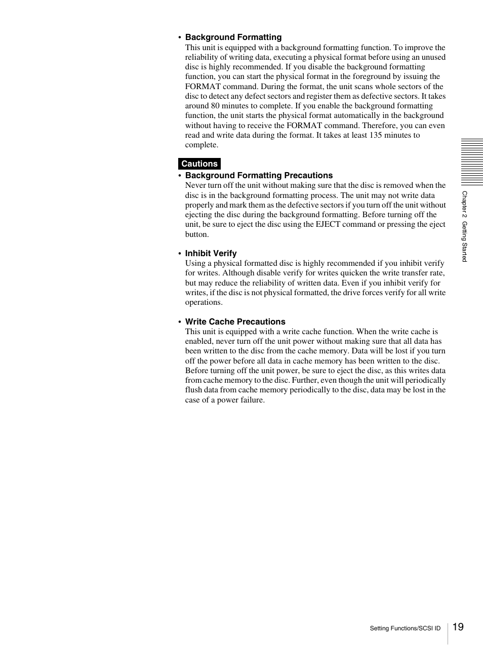 Sony BW-RS101 User Manual | Page 19 / 134