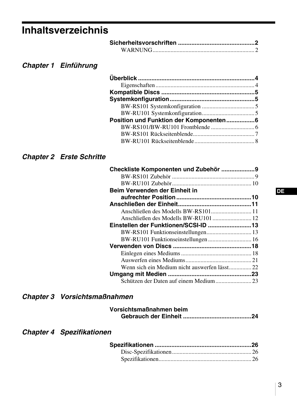Sony BW-RS101 User Manual | Page 57 / 134