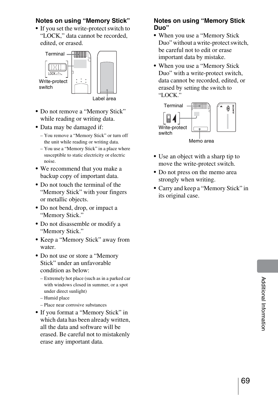 Sony HDMS-S1D User Manual | Page 69 / 79