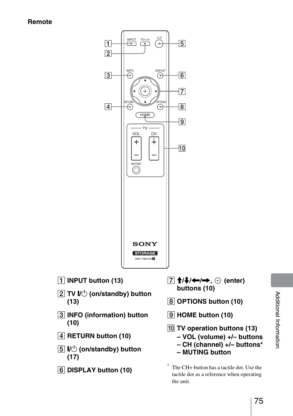 Sony HDMS-S1D User Manual | Page 75 / 79