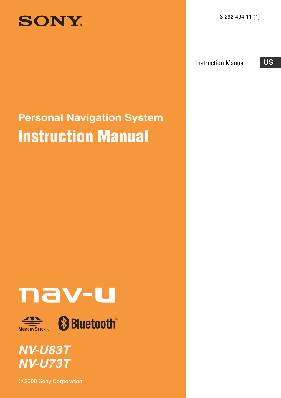 Sony NV-U83T User Manual | 31 pages