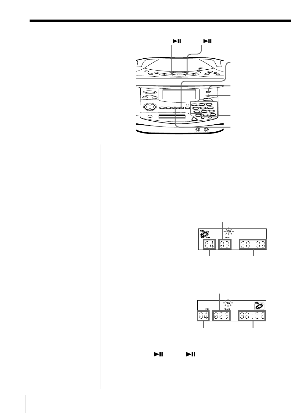 Creación de su propio programa | Sony MINIDISC ZS-M35 User Manual | Page 102 / 164
