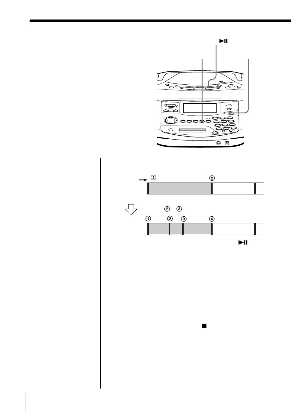 División de temas grabados (función de división), División de temas grabados | Sony MINIDISC ZS-M35 User Manual | Page 128 / 164