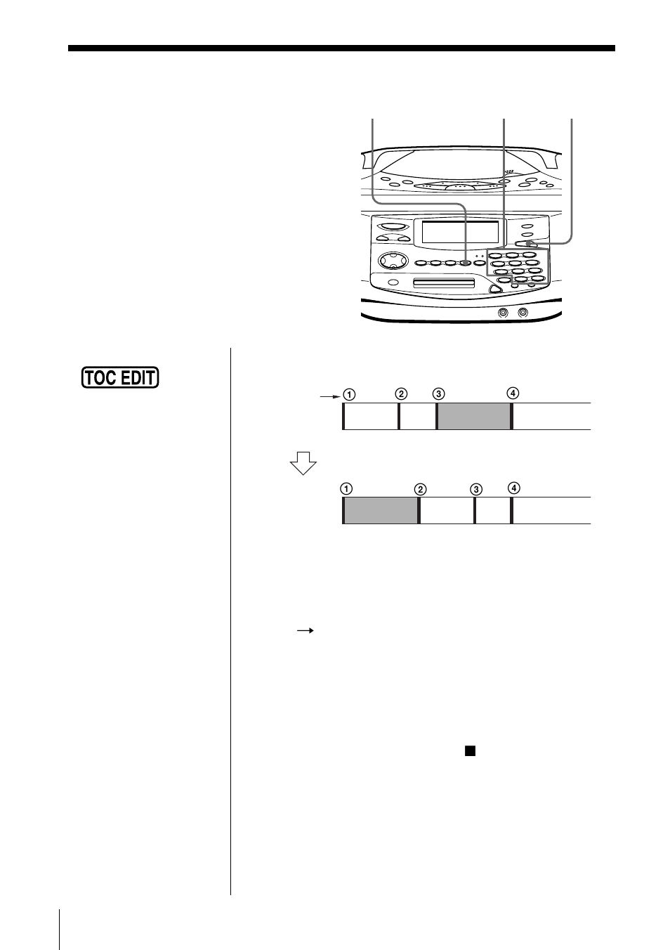 Desplazamiento de temas grabados | Sony MINIDISC ZS-M35 User Manual | Page 132 / 164