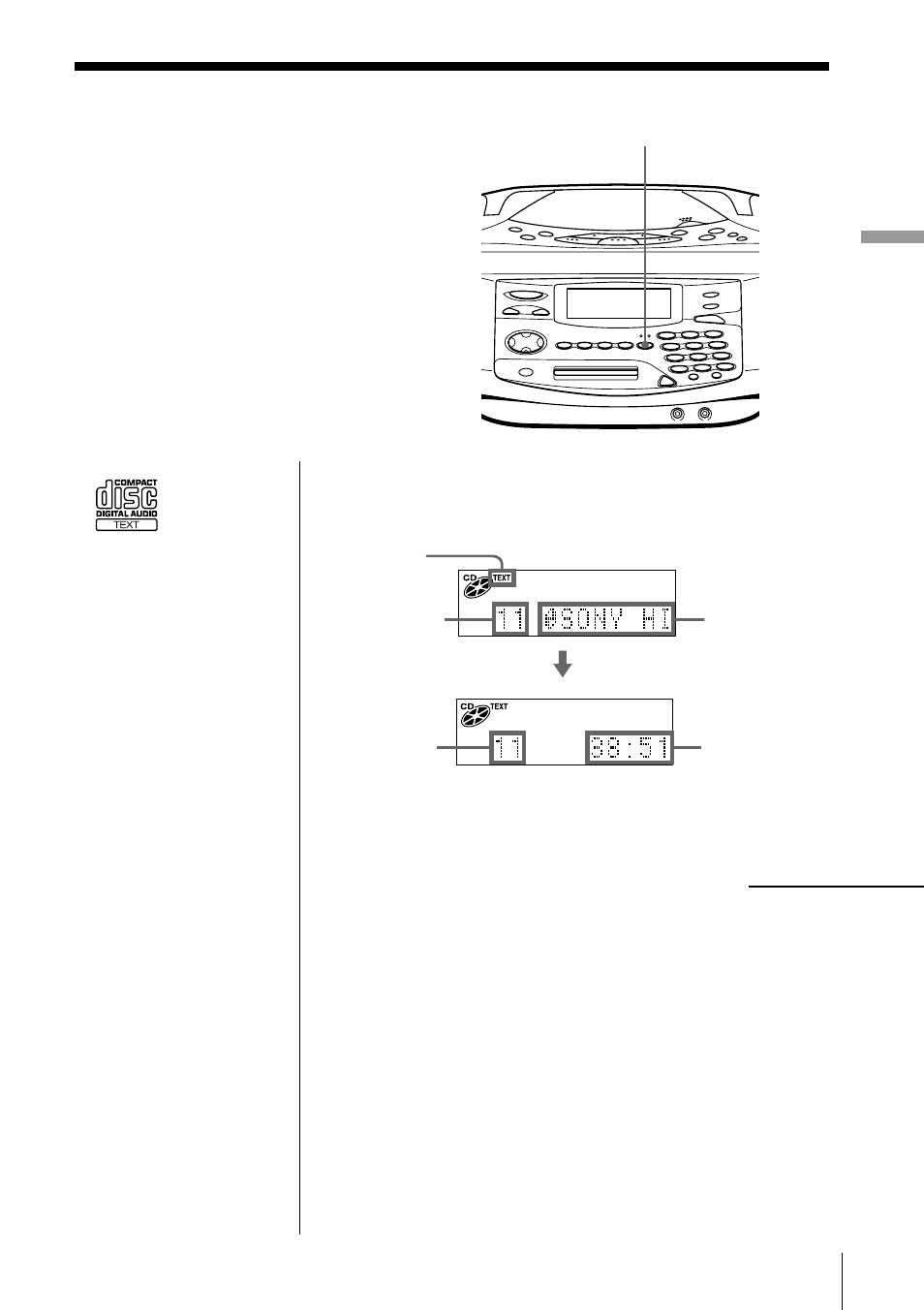 Checking cd text information | Sony MINIDISC ZS-M35 User Manual | Page 15 / 164