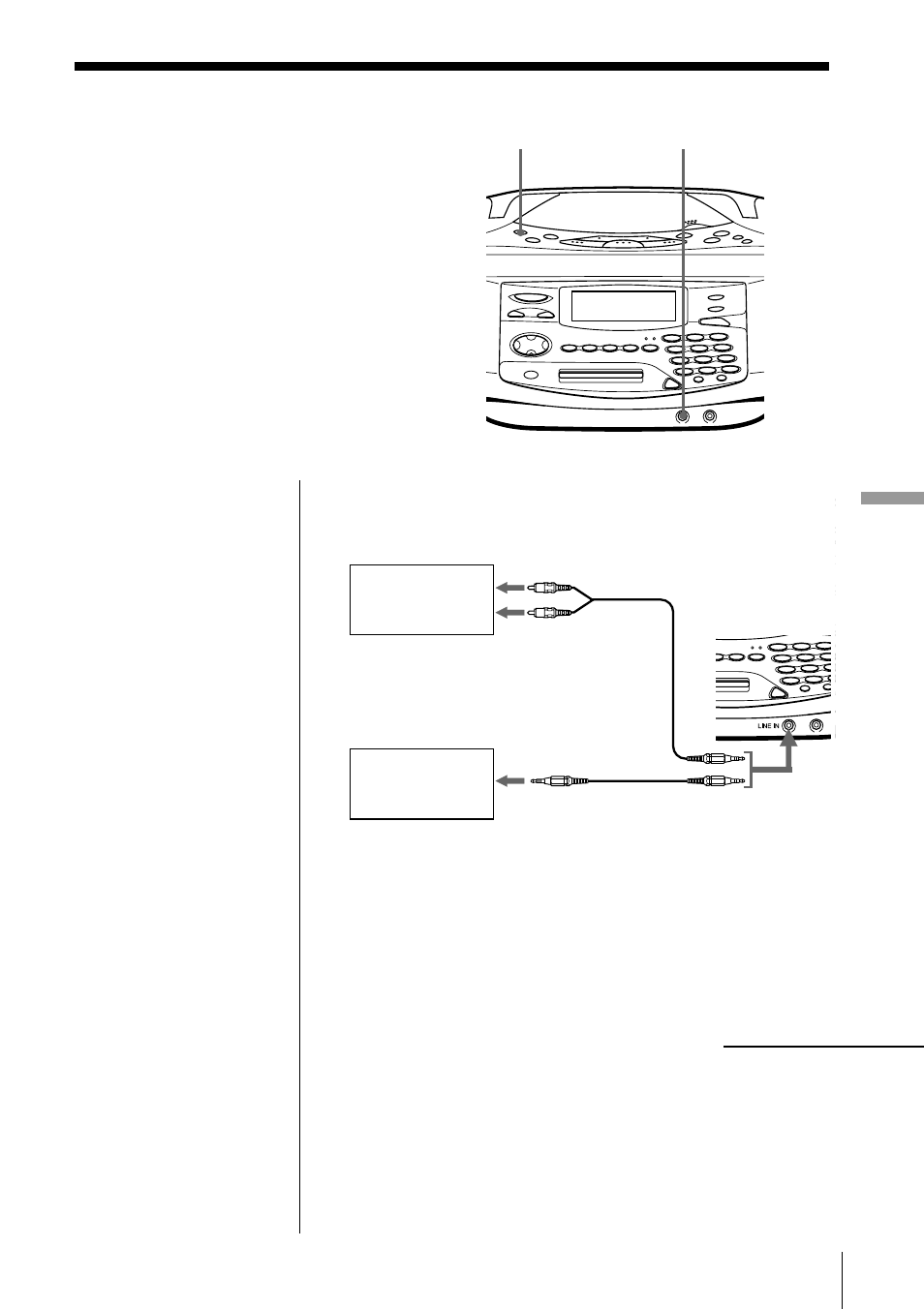 Conexión de componentes opcionales | Sony MINIDISC ZS-M35 User Manual | Page 151 / 164