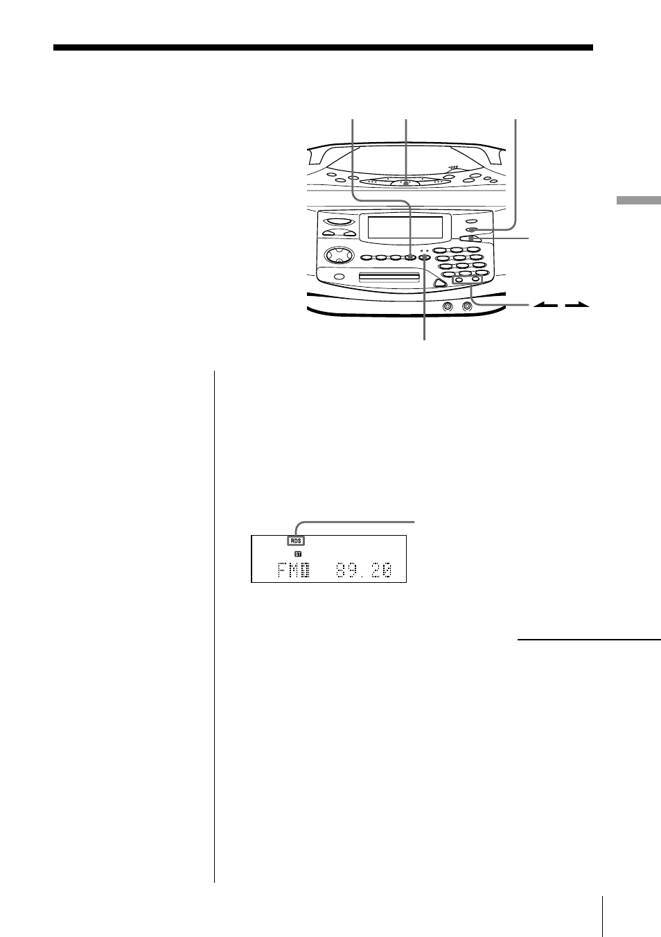Using the radio data system (rds) | Sony MINIDISC ZS-M35 User Manual | Page 25 / 164