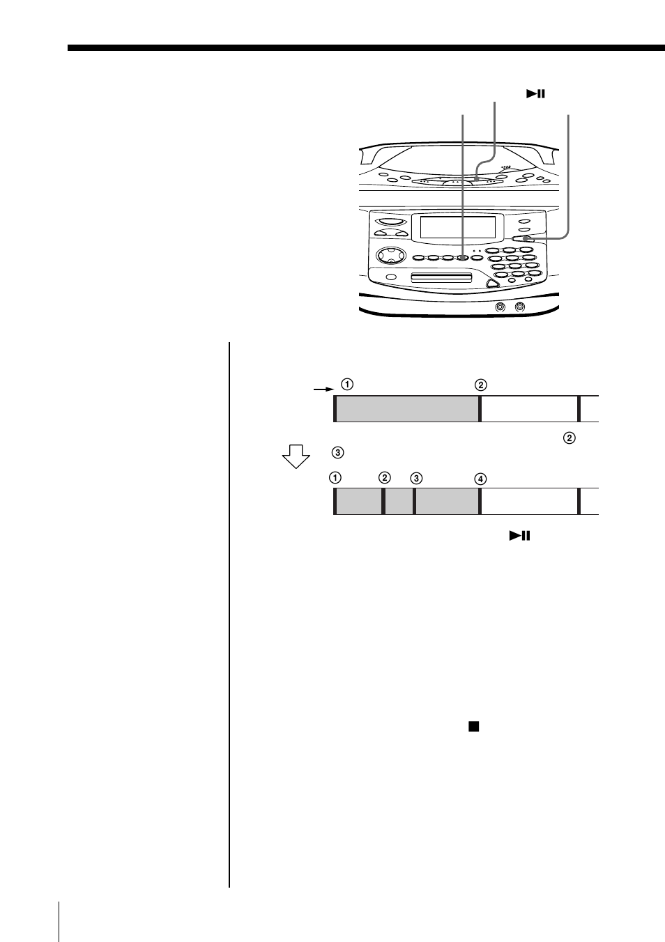 Dividing recorded tracks (divide function), Dividing recorded tracks | Sony MINIDISC ZS-M35 User Manual | Page 46 / 164