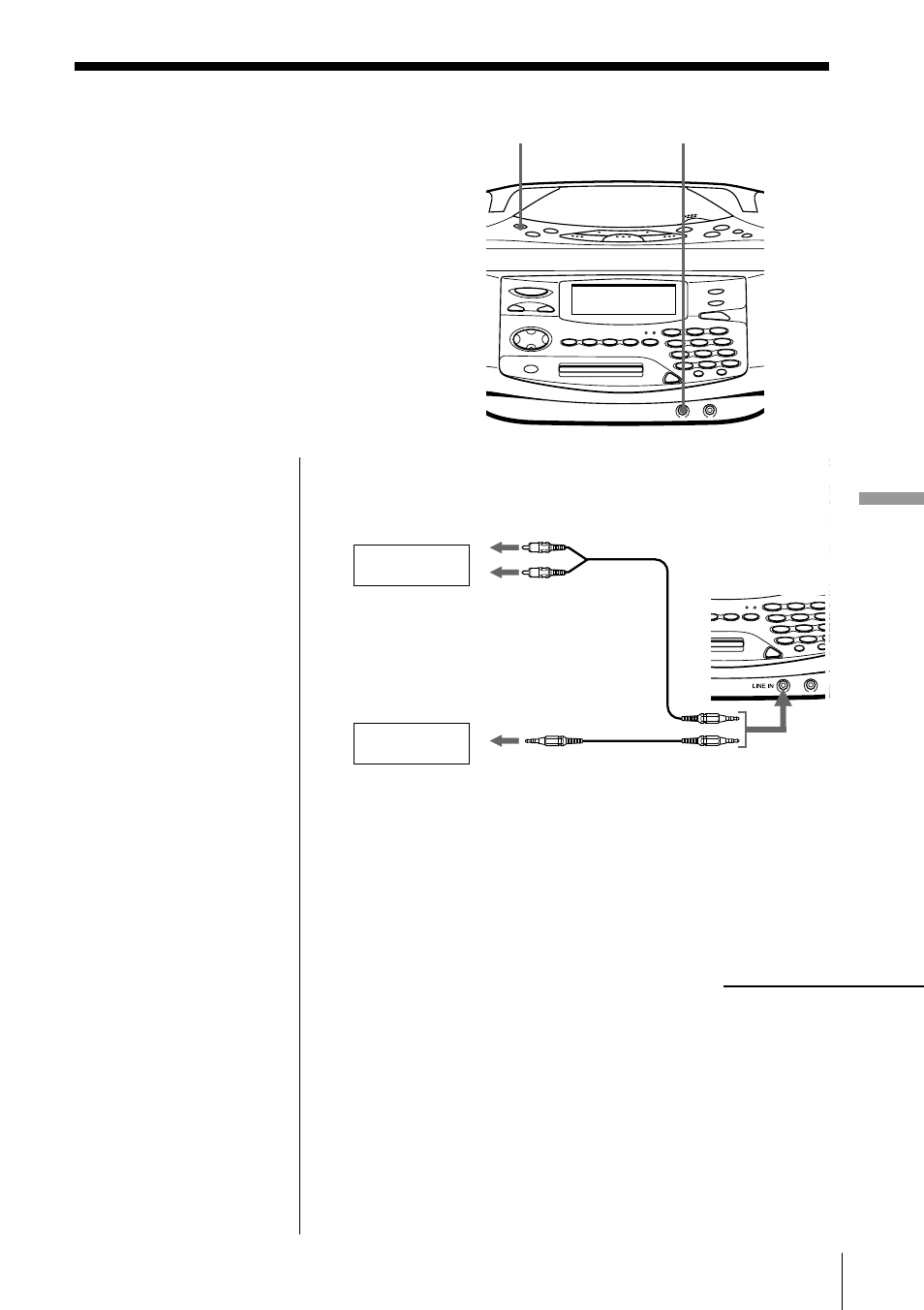 Connecting optional components | Sony MINIDISC ZS-M35 User Manual | Page 69 / 164