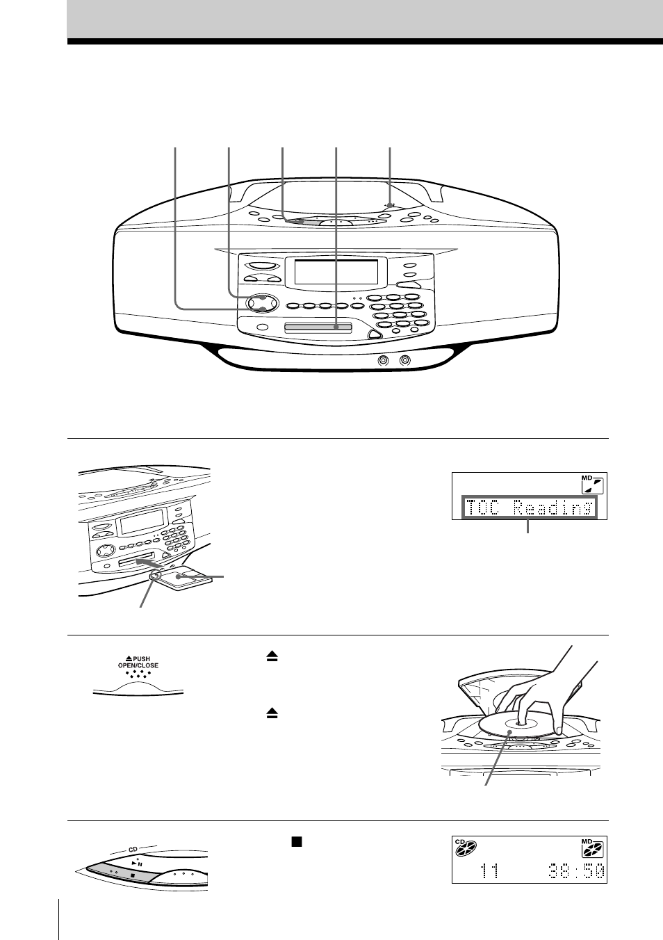 Grabación de un cd completo | Sony MINIDISC ZS-M35 User Manual | Page 88 / 164