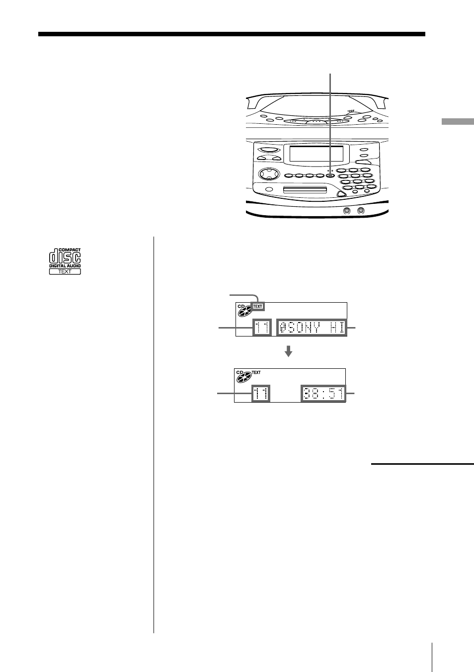 Comprobación de la información de texto del cd | Sony MINIDISC ZS-M35 User Manual | Page 97 / 164