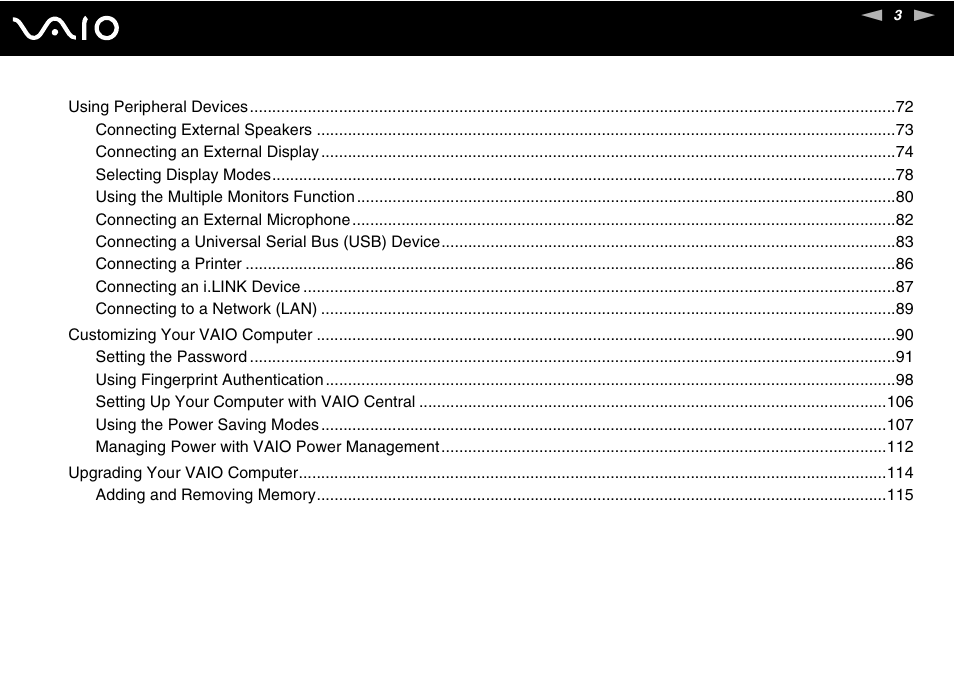 Sony VGN-CR100 User Manual | Page 3 / 194