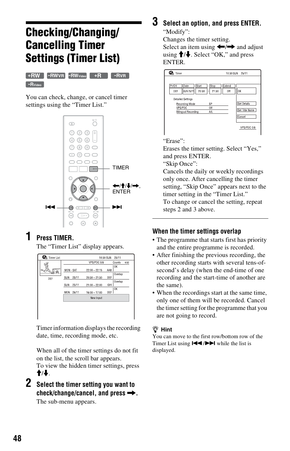 Sony RDR-GX350 User Manual | Page 48 / 112
