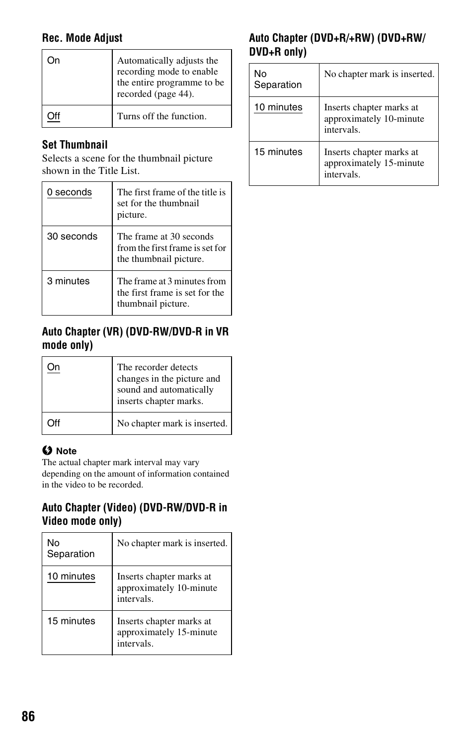 Sony RDR-GX350 User Manual | Page 86 / 112