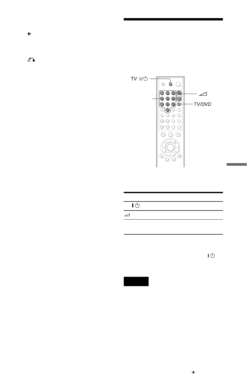 Controlling your tv with the supplied remote, N (59, Tton (59) | Sony DVP-NC615 User Manual | Page 59 / 76