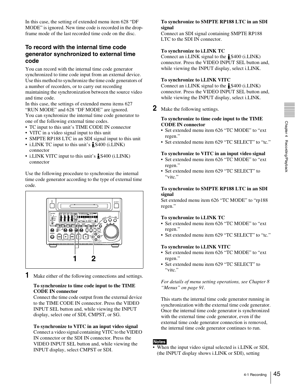 Sony XDCAM PDW-1500 User Manual | Page 45 / 142