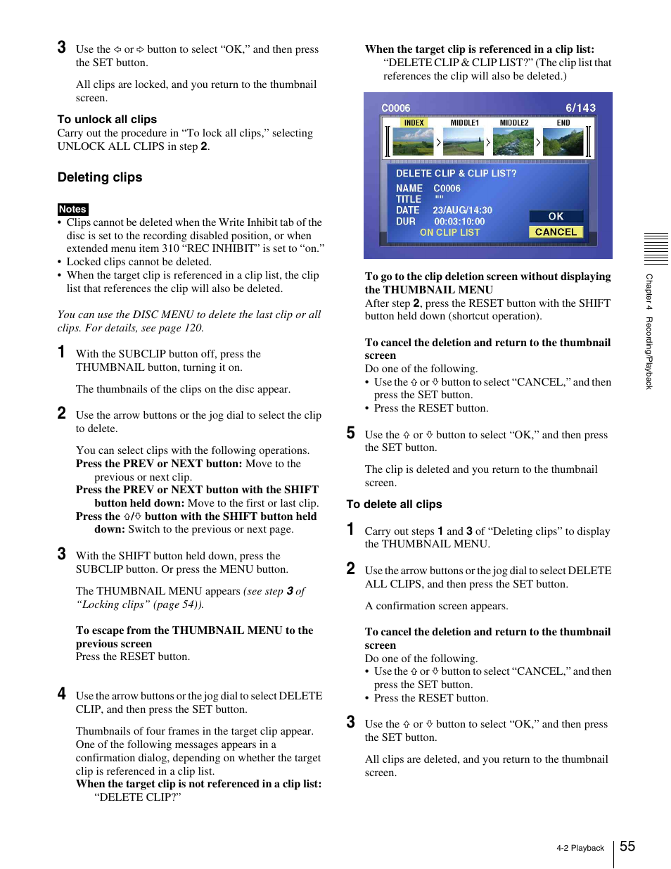 Sony XDCAM PDW-1500 User Manual | Page 55 / 142