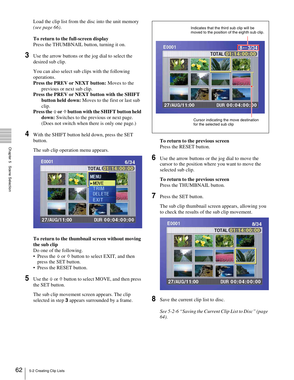 Sony XDCAM PDW-1500 User Manual | Page 62 / 142