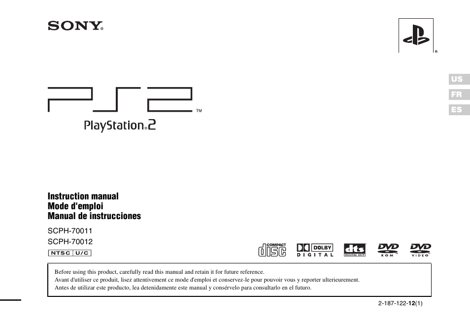 Sony SCPH-70011 User Manual | 172 pages