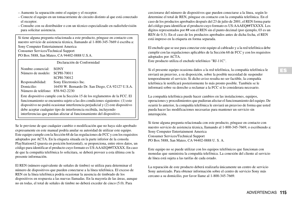 Sony SCPH-70011 User Manual | Page 115 / 172