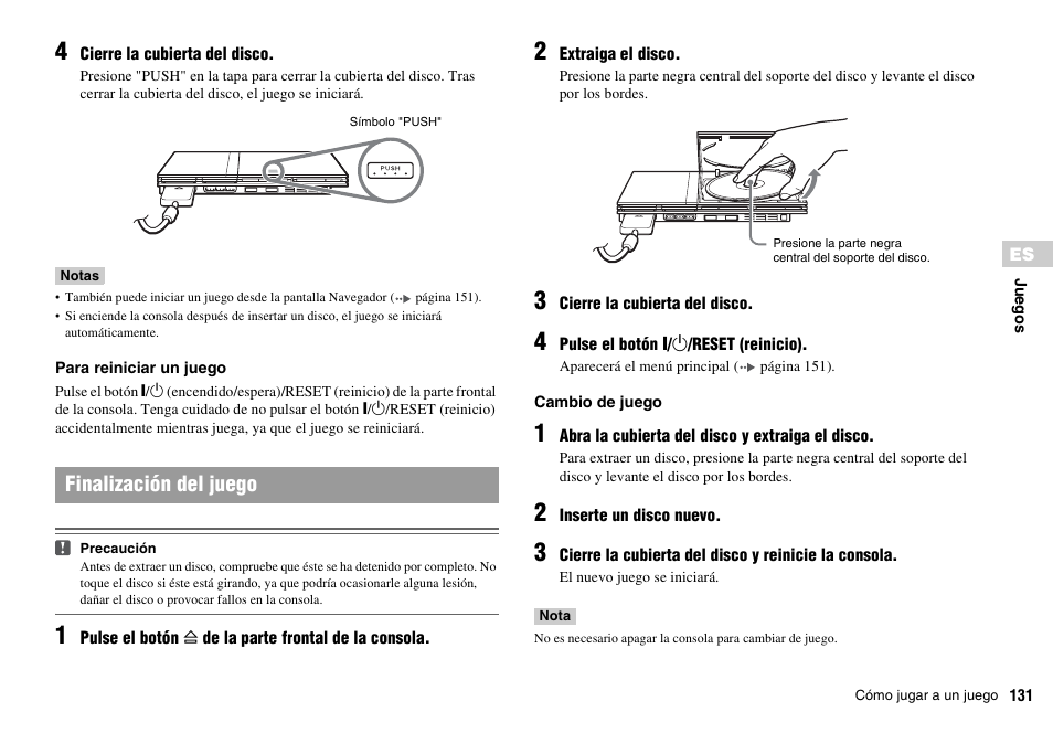 Finalización del juego | Sony SCPH-70011 User Manual | Page 131 / 172