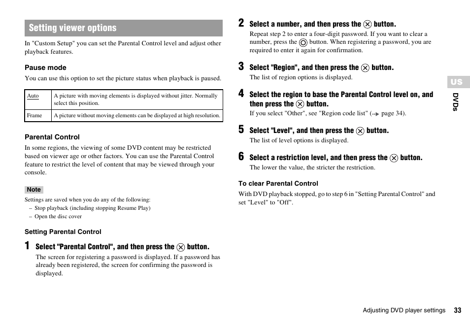 Setting viewer options | Sony SCPH-70011 User Manual | Page 33 / 172