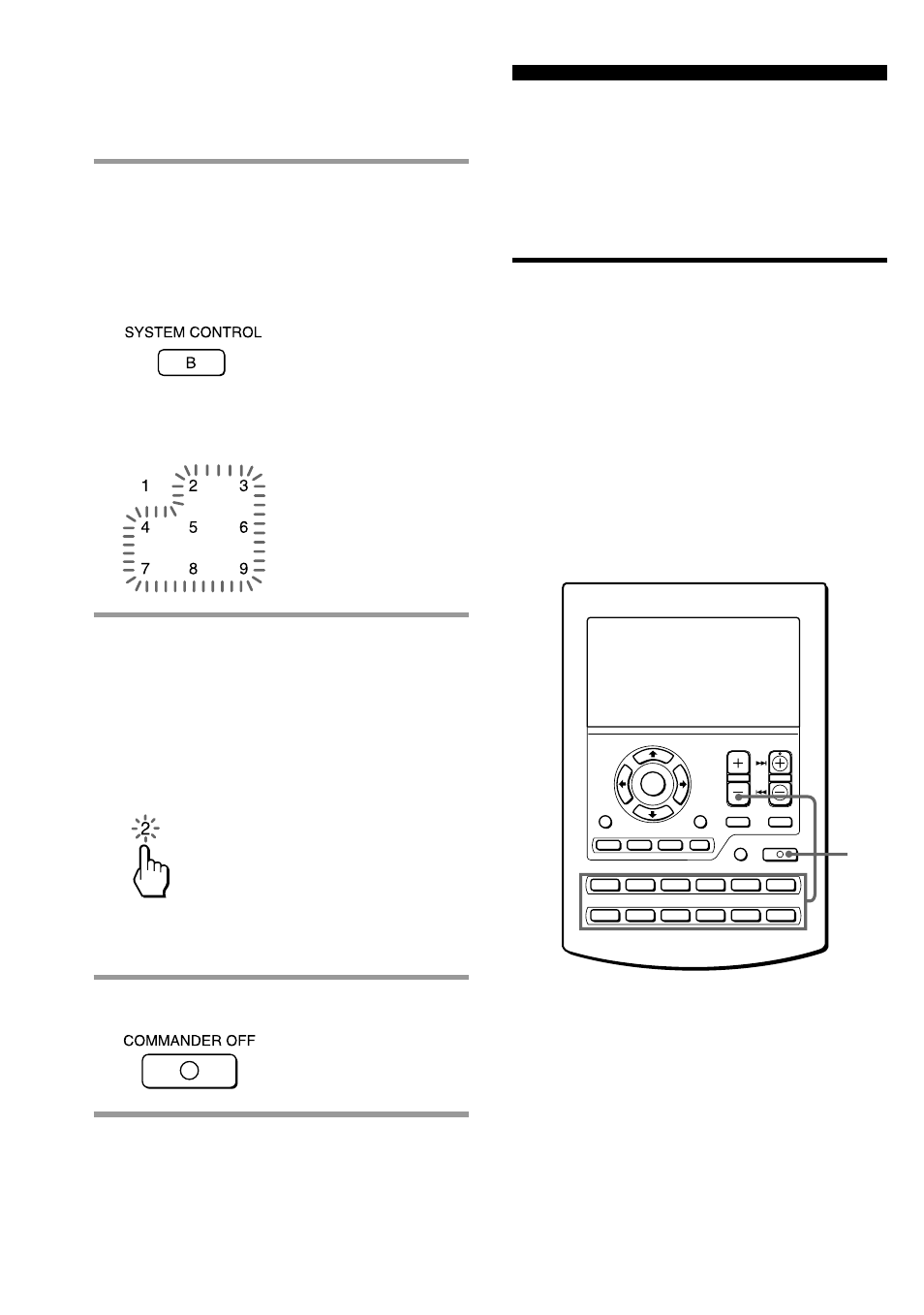 Press commander off | Sony RM-AV2500 User Manual | Page 30 / 76