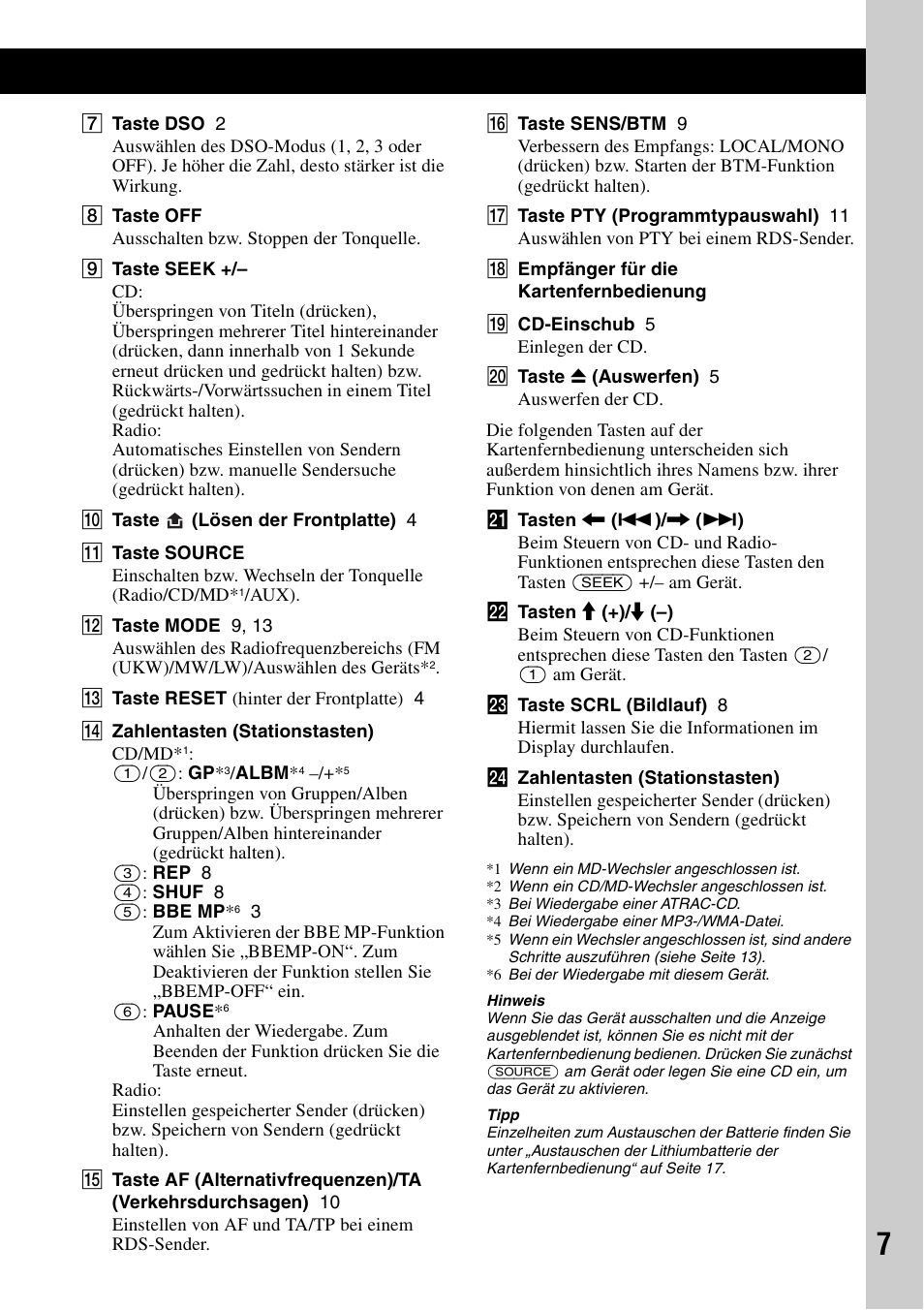Sony CDX-R450 User Manual | Page 25 / 100