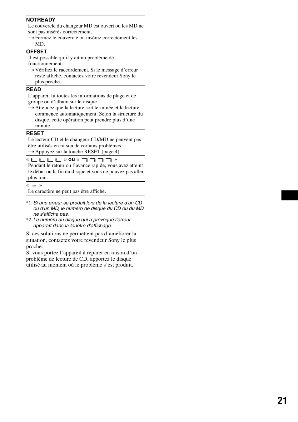 Sony CDX-R450 User Manual | Page 59 / 100