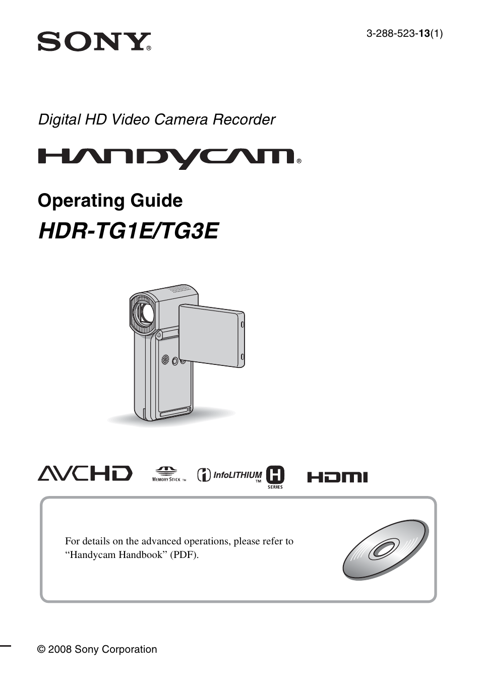 Sony 3-288-523-13(1) User Manual | 36 pages