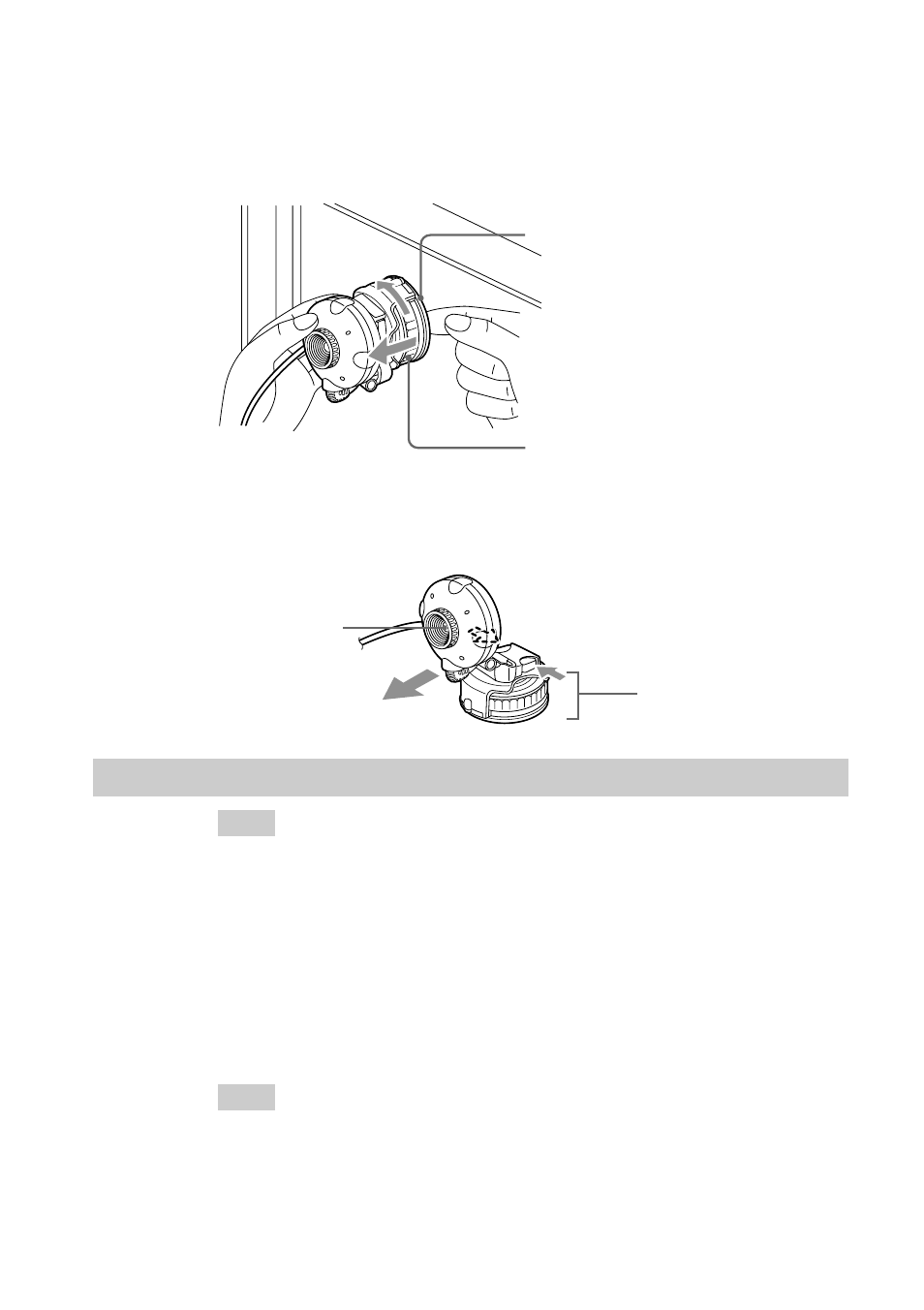 Detaching the camera | Sony CMR-PC2 USB User Manual | Page 15 / 26