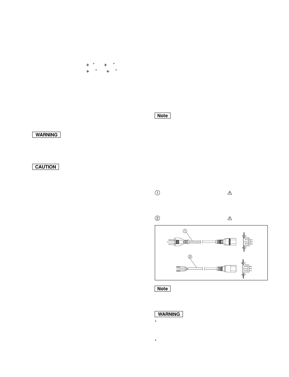 Installation, 1. operating environment, 2. power supply | 2-1. power supply specifications, 2-2. recommended power cord | Sony PFV-SP3100 User Manual | Page 5 / 16