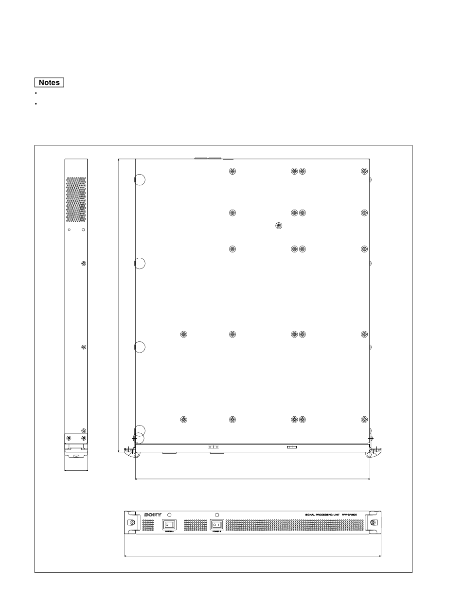 3. installation space | Sony PFV-SP3100 User Manual | Page 6 / 16