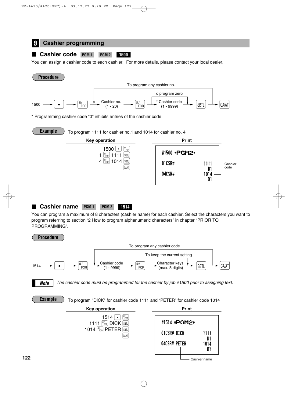Sony ER-A420 User Manual | Page 124 / 190