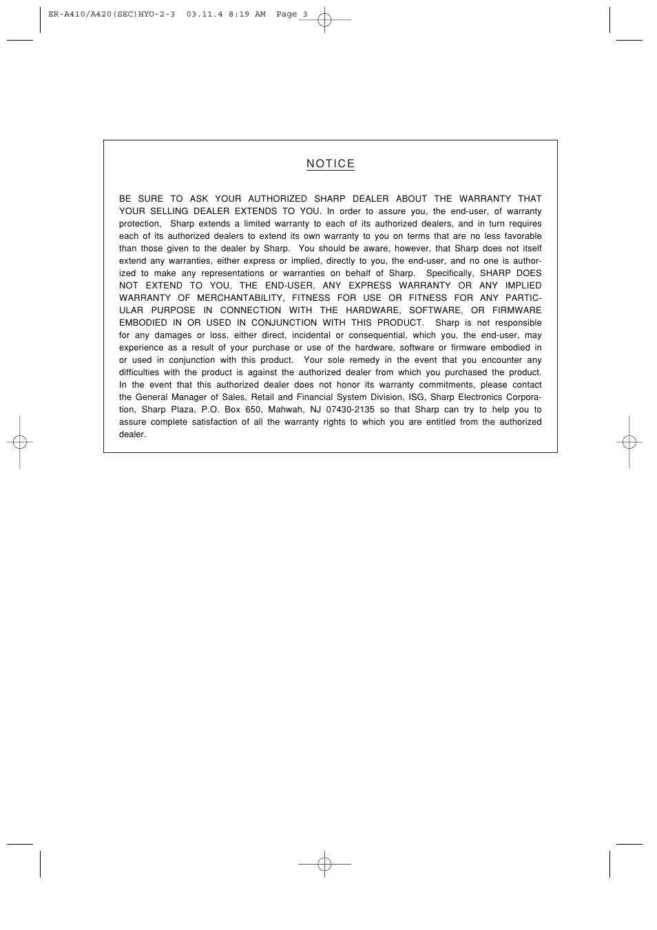 Sony ER-A420 User Manual | Page 189 / 190