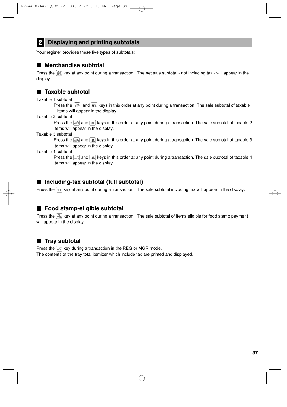 Sony ER-A420 User Manual | Page 39 / 190