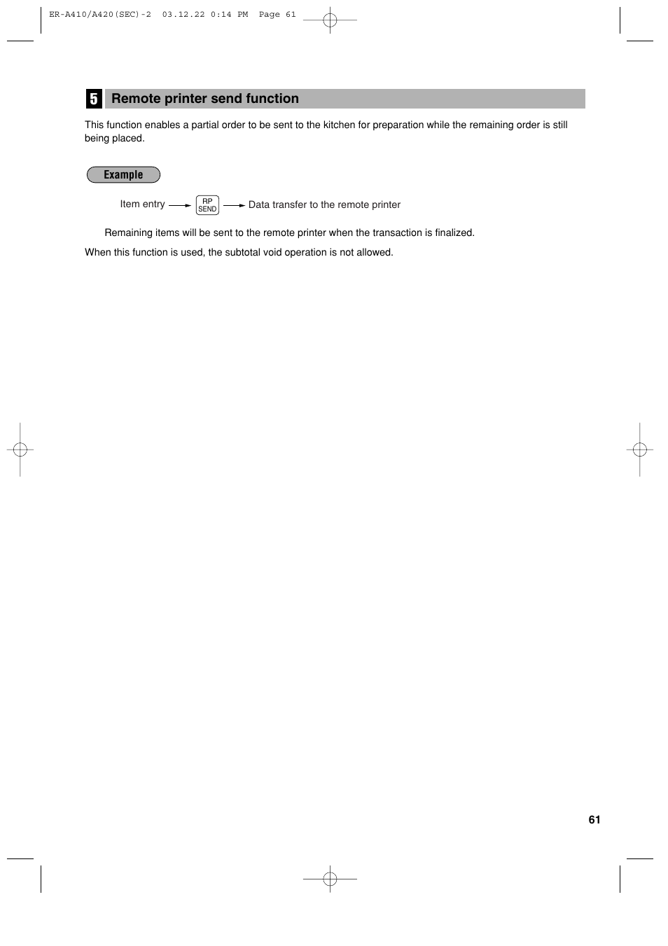 Remote printer send function | Sony ER-A420 User Manual | Page 63 / 190