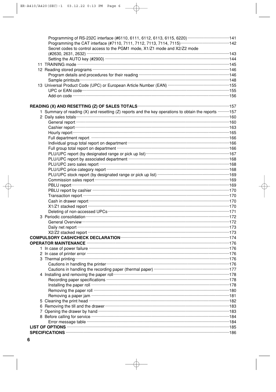 Sony ER-A420 User Manual | Page 8 / 190