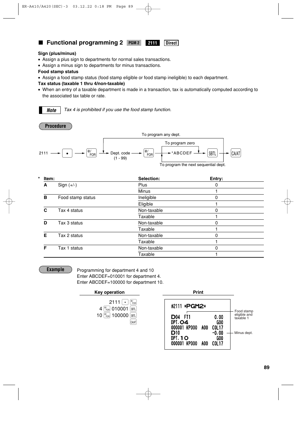 Sony ER-A420 User Manual | Page 91 / 190