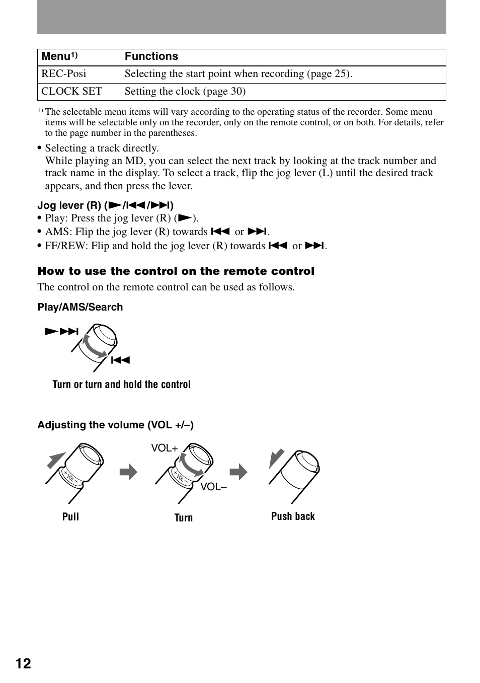 Sony MZ-R900 User Manual | Page 12 / 72